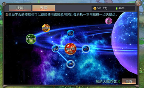 玛雅传说,天赋点